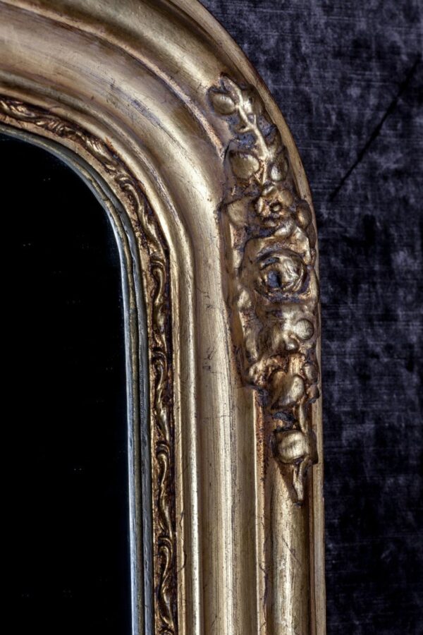 Ref. 1301 - Miroir Louis XV doré - Gaillard (105x180) - Image 4