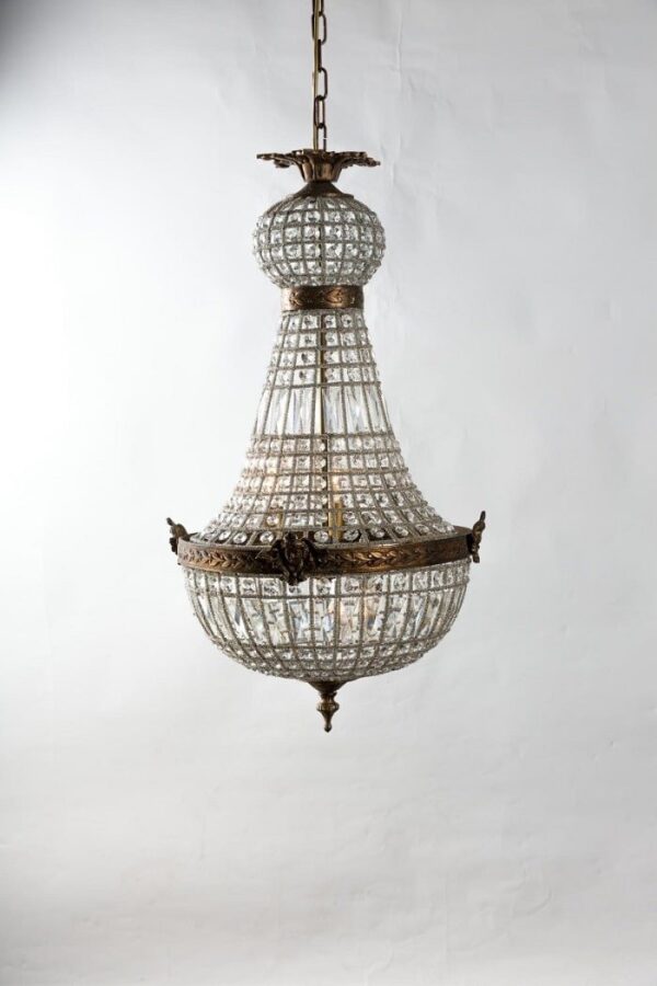 Lustre montgolfière en bronze (Ref. 97S) - 40x83