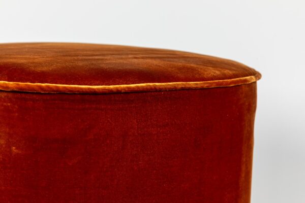 Ref. 2233 - Tabouret Fringe Orange Ø 45 x 48.5 cm - Image 3