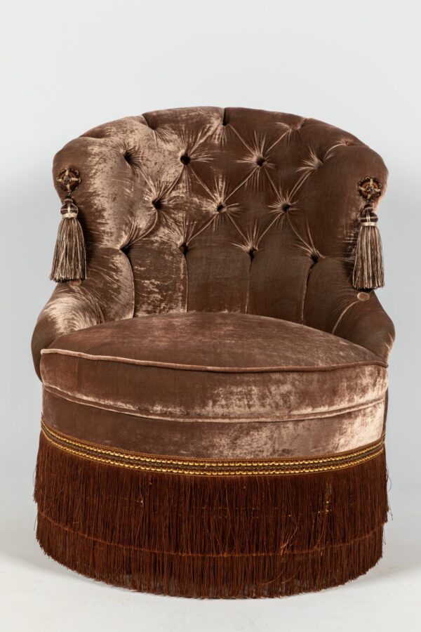 Ref. 2237 - Chaise Kate Taupe - Image 2