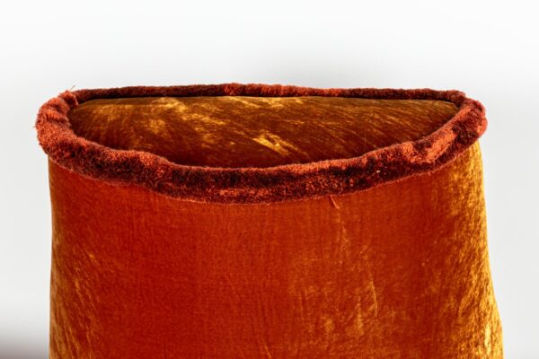 Ref. 2258- Pouf Micah demi-rond - Orange - Image 3