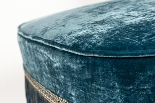 Ref. 2319- Chair June - Blue - Silk velvet - Image 3