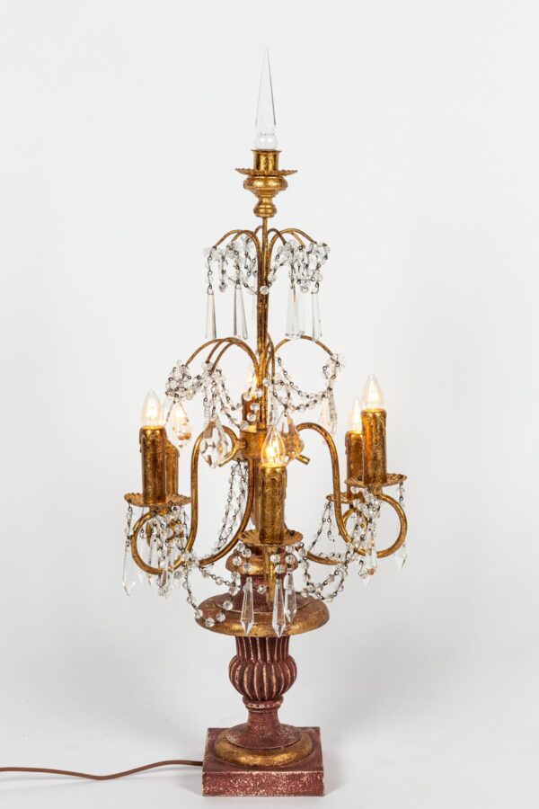 Ref 2322 - Chandelier électrifié Linda (32x32x83)