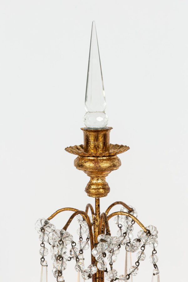 Ref 2322 - Chandelier électrifié Linda (32x32x83) - Image 6