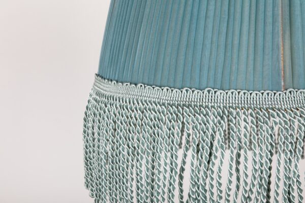 Ref. 2366 - Tassel shade lamp bleue - Image 4