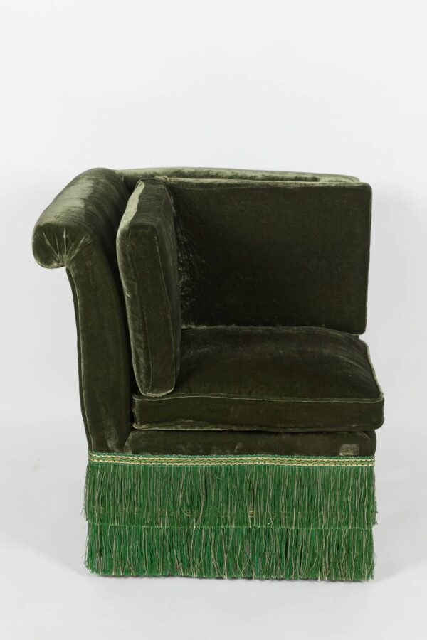 Ref. 2368 - Modular Sofa Ruby -  Corner - Green Silk Velvet - Image 2