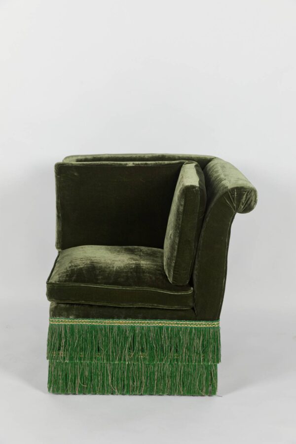 Ref. 2368 - Modular Sofa Ruby -  Corner - Green Silk Velvet - Image 4