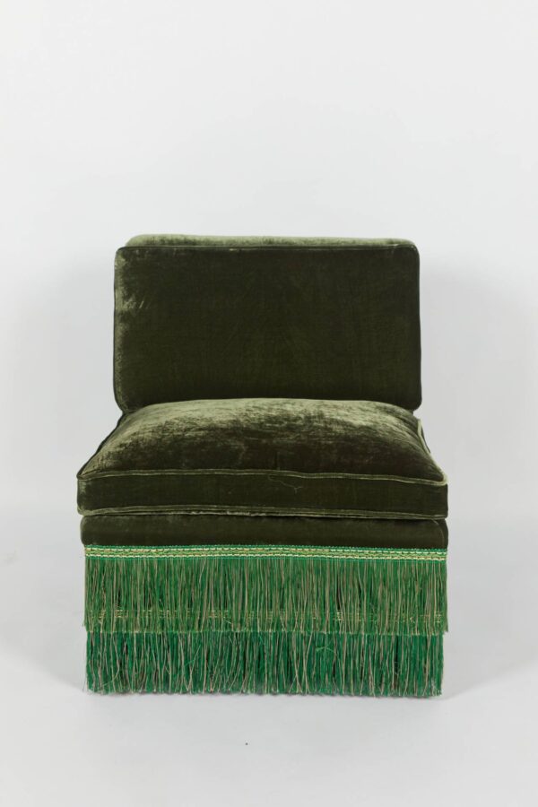 Ref. 2368 - Modular Sofa Ruby - Central - Green Silk Velvet - Image 2